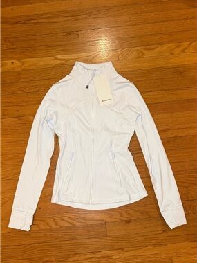 lululemon athletica Women's White Full-Zip Athletic Jacket